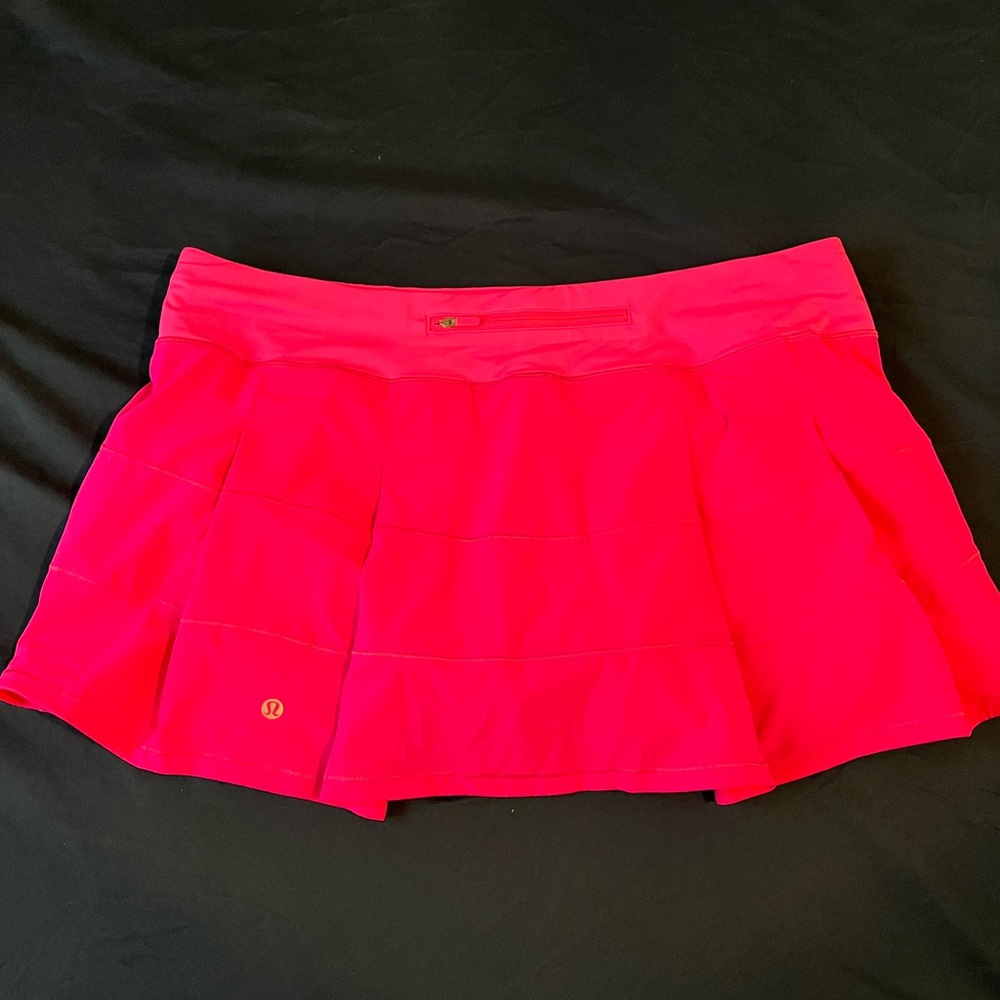 Lululemon Pace Rival skirt pow pink